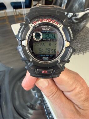 Vintage Casio G-Shock G-2310 Digital Watch in Black with Red Details